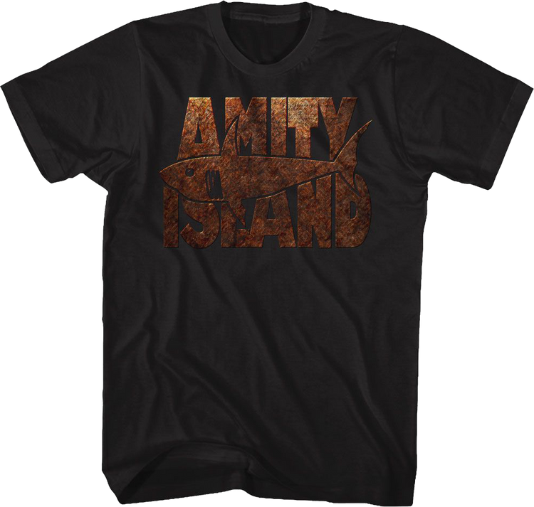 Amity Island Rusted Sign Jaws T-Shirt