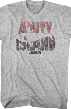 Amity Island Shark Illustration Jaws T-Shirt
