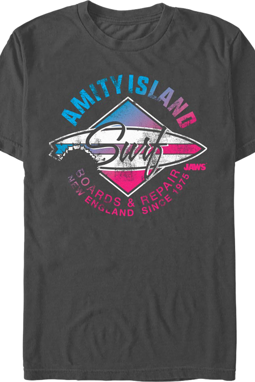Amity Island Surf Board Repair Jaws T-Shirt