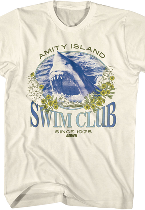 Amity Island Swim Club Since 1975 Jaws T-Shirt