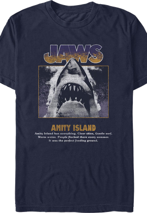 Amity Island Tagline Jaws T-Shirt