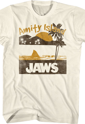 Amity Island Tropical Sunset Jaws T-Shirt