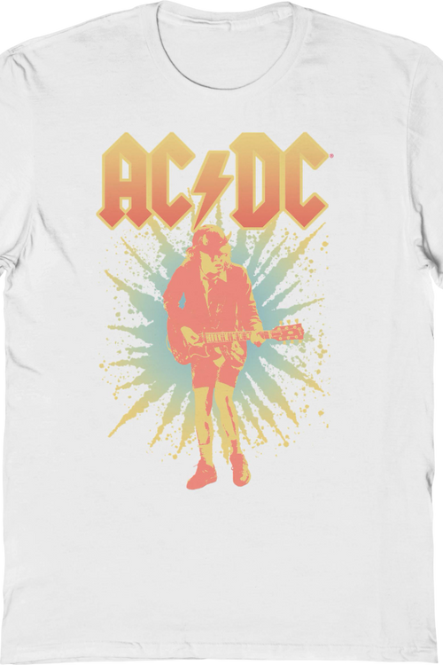 Angus Young Burst Photo ACDC T-Shirt