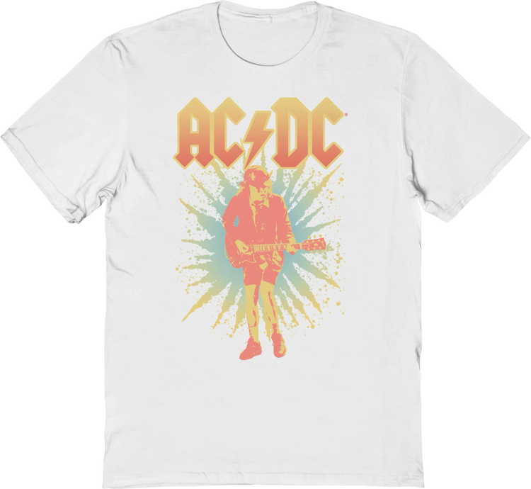 Angus Young Burst Photo ACDC T-Shirt