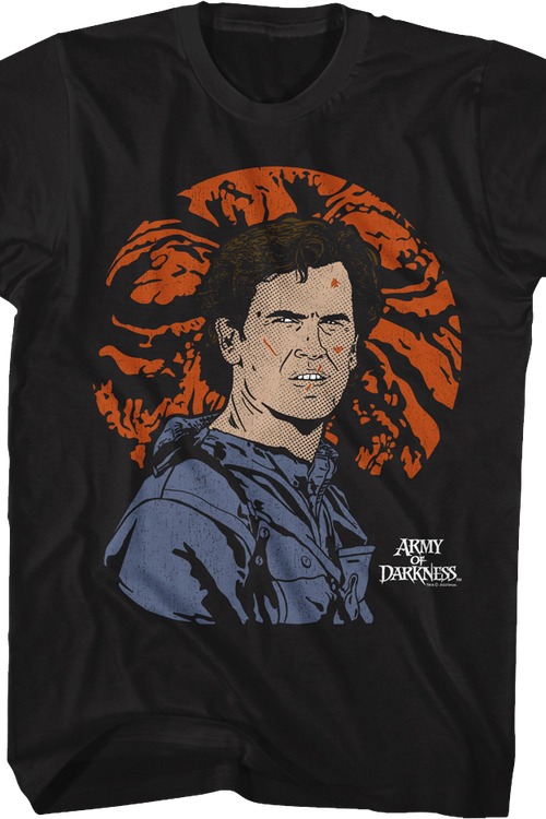Illustrated Ash Williams Army of Darkness T-Shirt