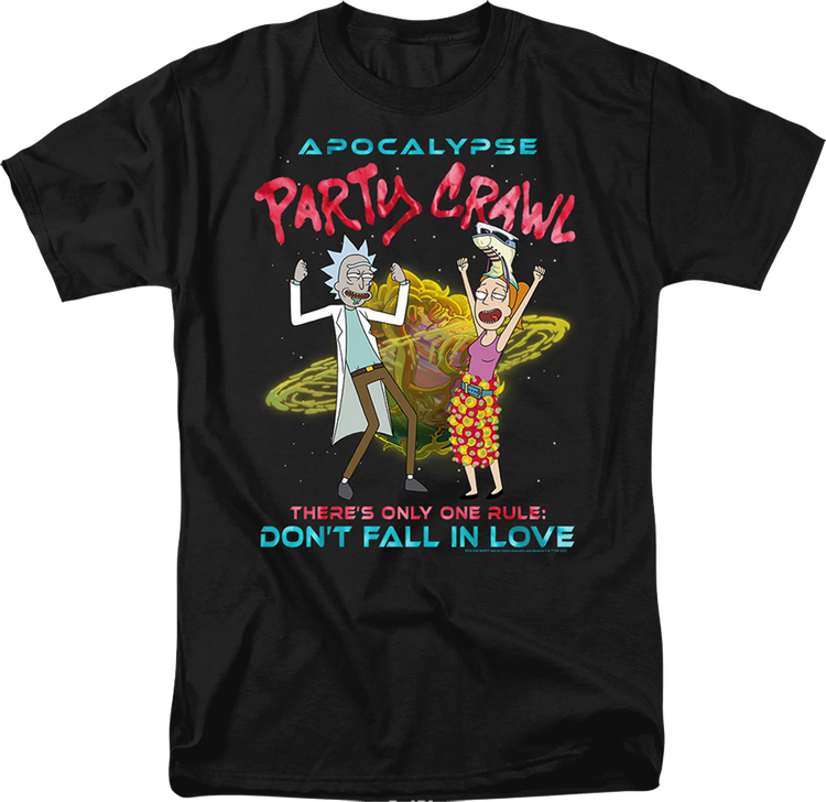 Apocalypse Party Crawl Rick And Morty T-Shirt