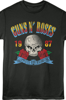 Appetite For Destruction 1987 Guns N' Roses T-Shirt