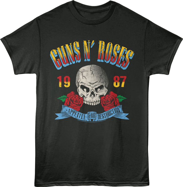 Appetite For Destruction 1987 Guns N' Roses T-Shirt