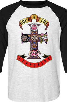 Appetite Rock-afire Explosion Raglan Baseball Shirt