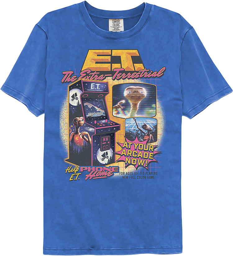 Arcade Game E.T. The Extra-Terrestrial Comfort Colors Brand T-Shirt