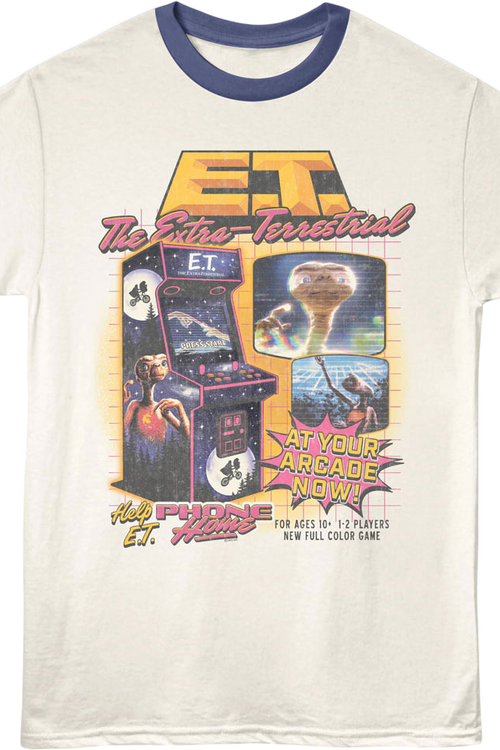 Arcade Game E.T. The Extra-Terrestrial Ringer Shirt