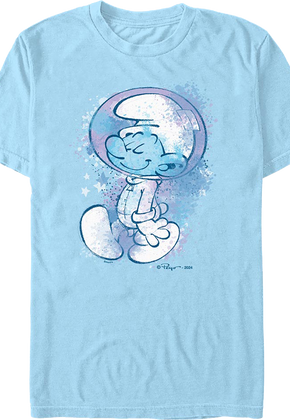 Paint Splatter Astro Smurf T-Shirt