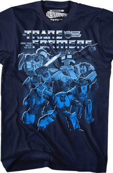 Autobots Blue Collage Transformers T-Shirt