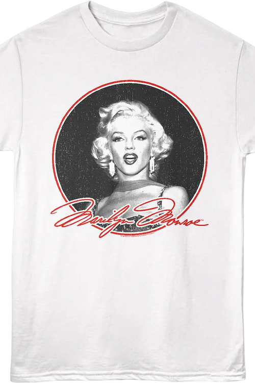 Autographed Circle Marilyn Monroe T-Shirt