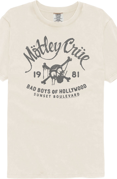Bad Boys Of Hollywood 1981 Motley Crue Comfort Colors Brand T-Shirt
