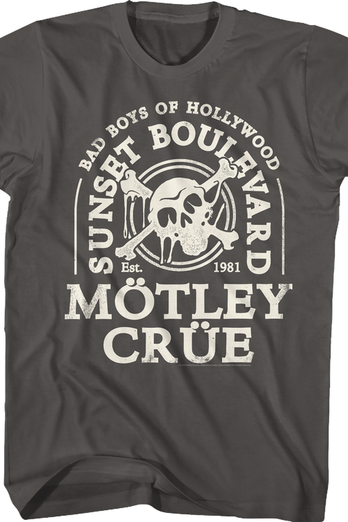 Bad Boys Of Hollywood Motley Crue T-Shirt