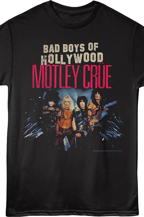 Bad Boys Of Hollywood Photo Motley Crue T-Shirt