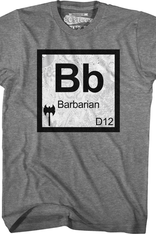 Barbarian Element Symbol Dungeons & Dragons T-Shirt