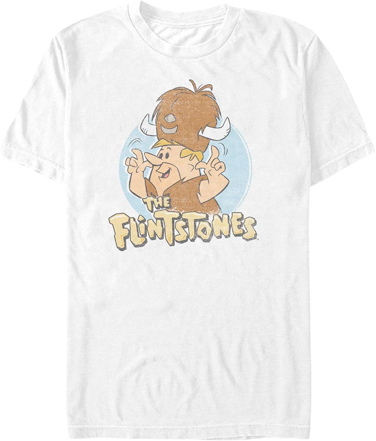 Barney Rubble Water Buffalo Hat Flintstones T-Shirt
