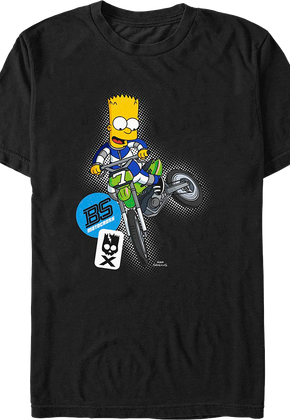 Bart Simpson Motocross Simpsons T-Shirt
