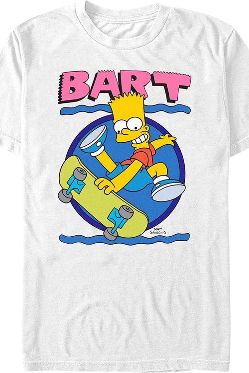 Bart Simpson Skateboard Simpsons T-Shirt