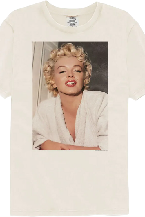 Bathrobe Photo Marilyn Monroe Comfort Colors Brand T-Shirt