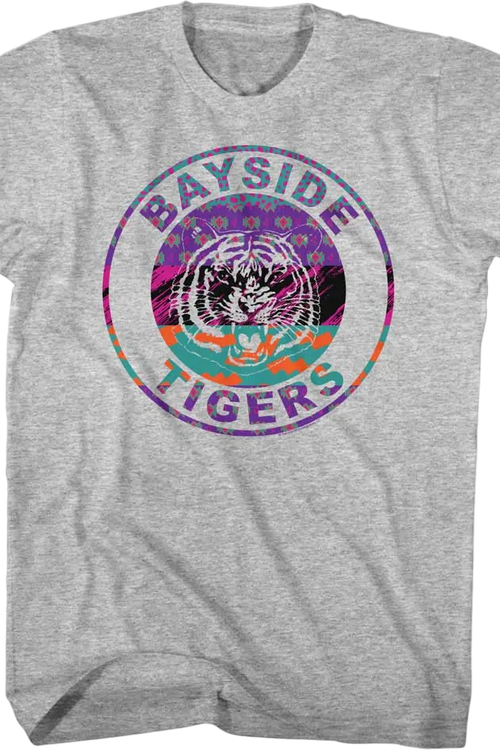 Bayside Tigers Retro Patterns Saved By The Bell T-Shirt