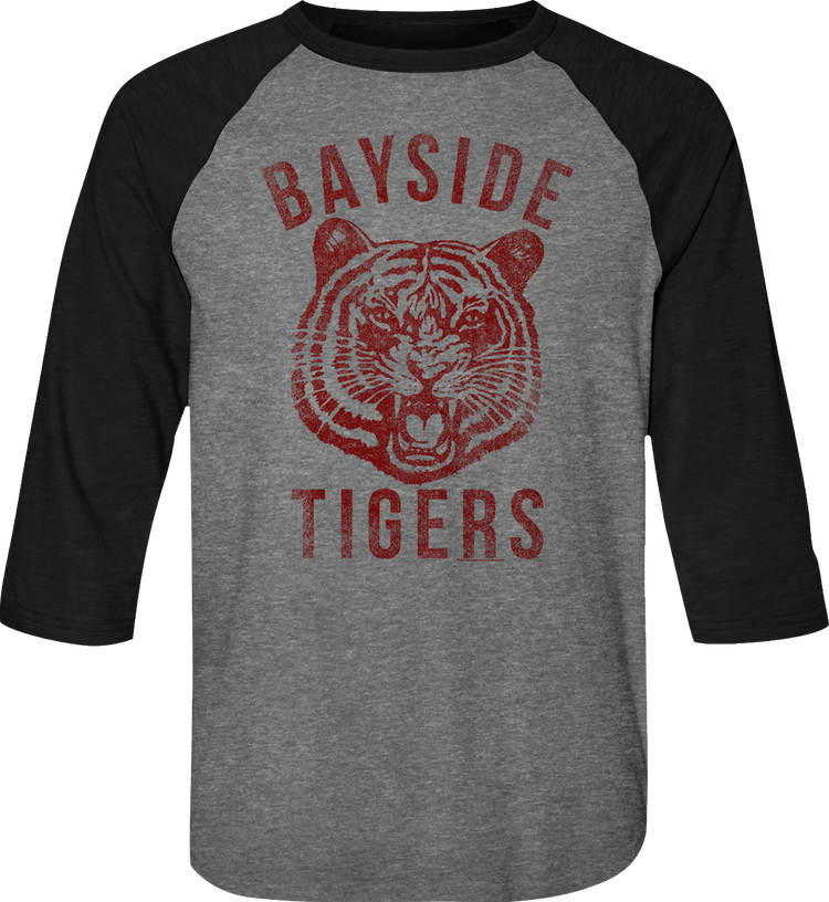 Bayside Tigers Saved By The Bell Raglan Baseball Shirt