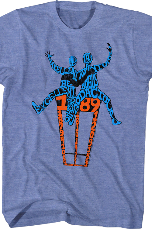 Words & Silhouettes Bill & Ted's Excellent Adventure T-Shirt