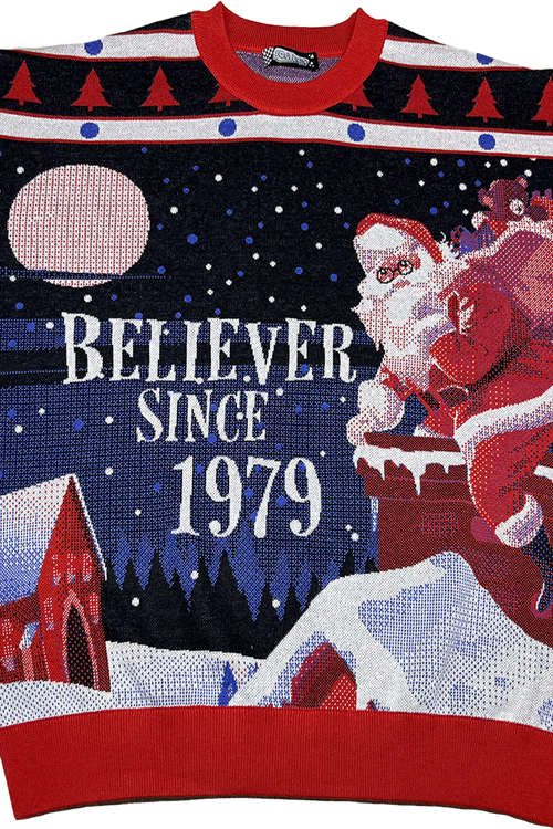 Believer Since 1979 Knitted Christmas Sweater