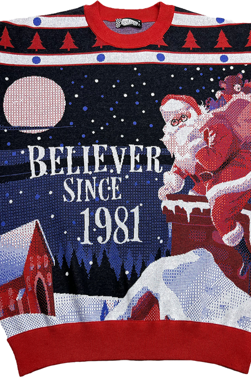 Believer Since 1981 Knitted Christmas Sweater