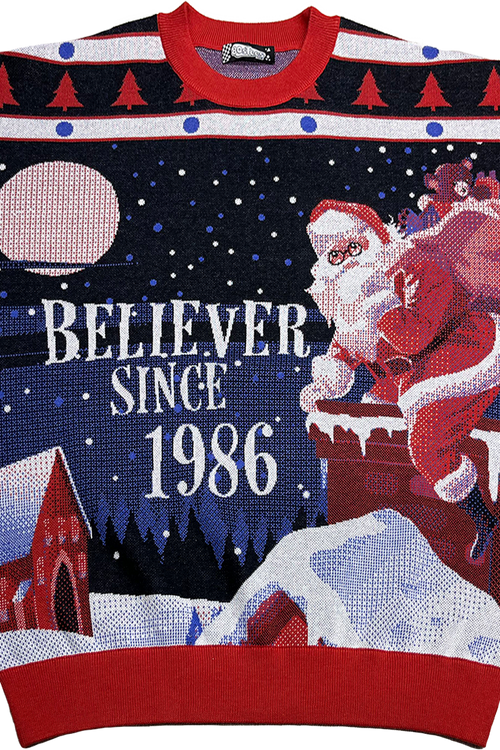 Believer Since 1986 Knitted Christmas Sweater