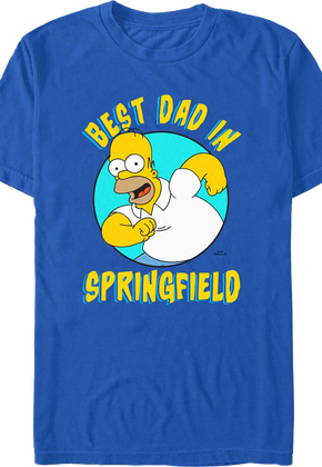 Best Dad In Springfield Simpsons T-Shirt