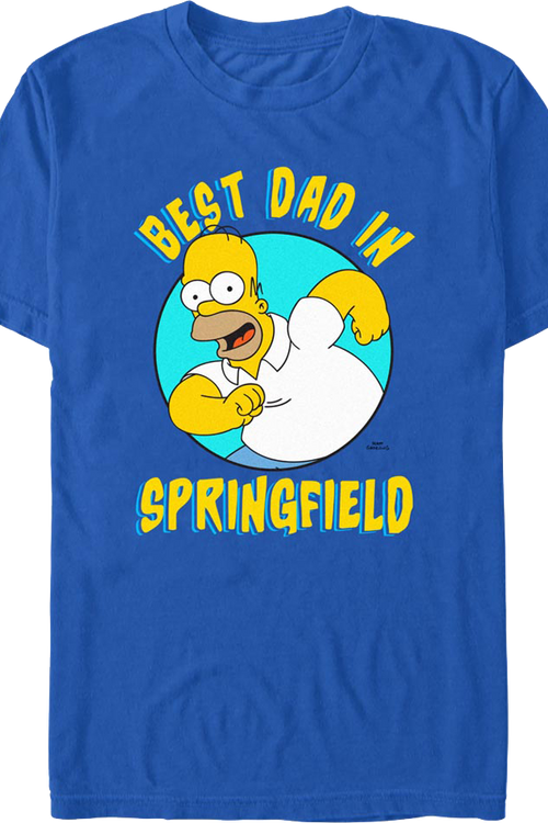 Best Dad In Springfield Simpsons T-Shirt