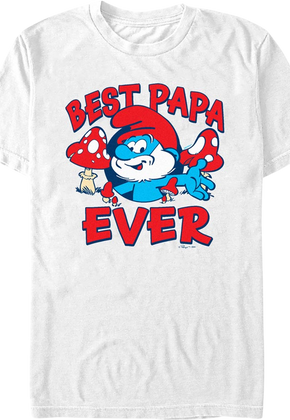 Best Papa Ever Smurfs T-Shirt