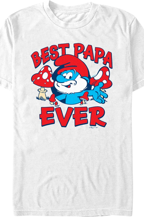 Best Papa Ever Smurfs T-Shirt