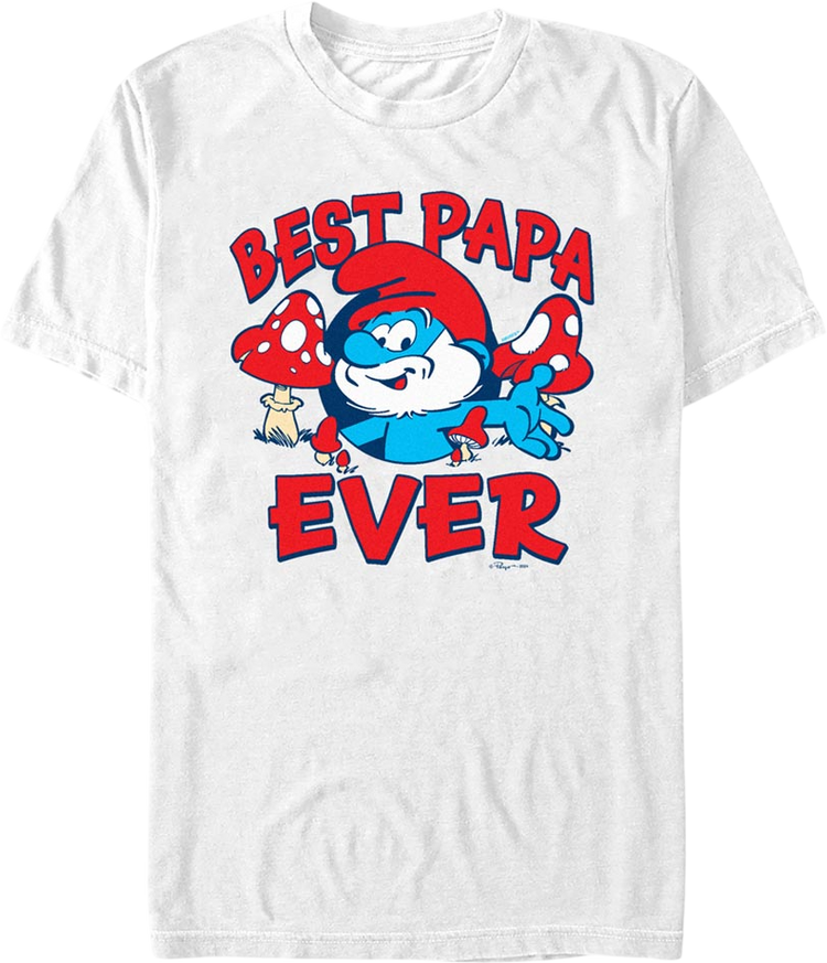Best Papa Ever Smurfs T-Shirt