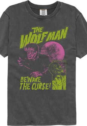 Beware The Curse Wolf Man Comfort Colors Brand T-Shirt
