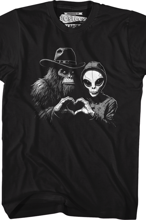 Bigfoot & Alien Love T-Shirt