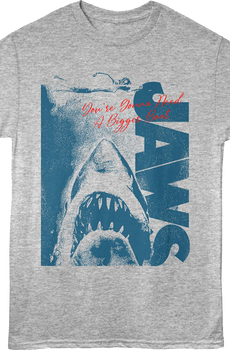 Bigger Boat Shark Attack Illustration Jaws T-Shirt