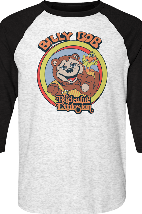 Billy Bob Rock-afire Explosion Raglan Baseball Shirt