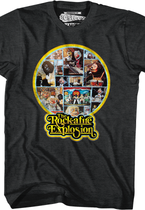 Black 1st Album Back Cover Rock-afire Explosion T-Shirt