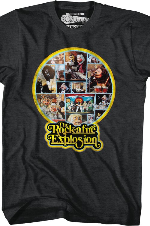 Black 1st Album Back Cover Rock-afire Explosion T-Shirt