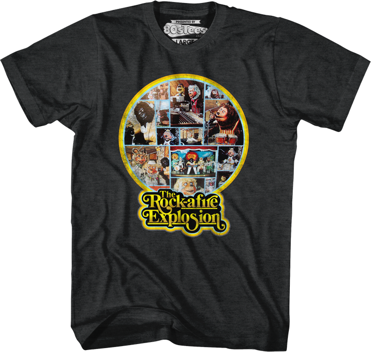 Black 1st Album Back Cover Rock-afire Explosion T-Shirt