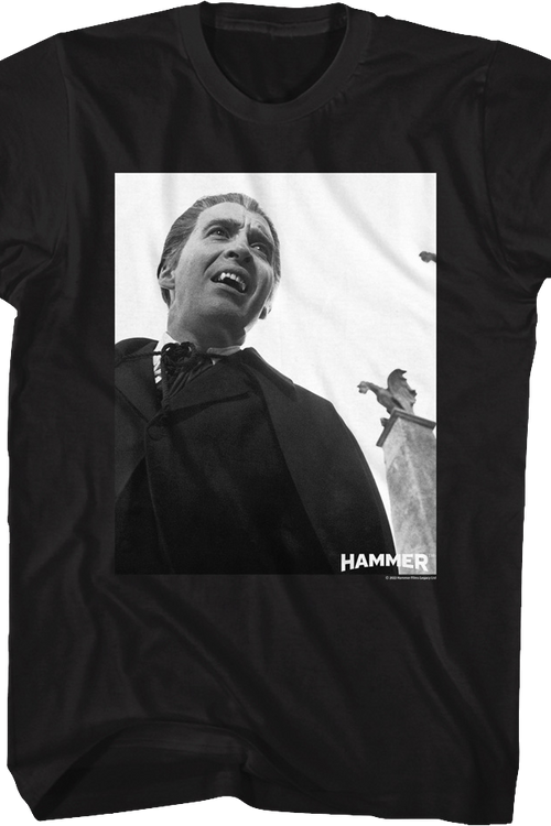 Black And White Dracula Photo Hammer Films T-Shirt