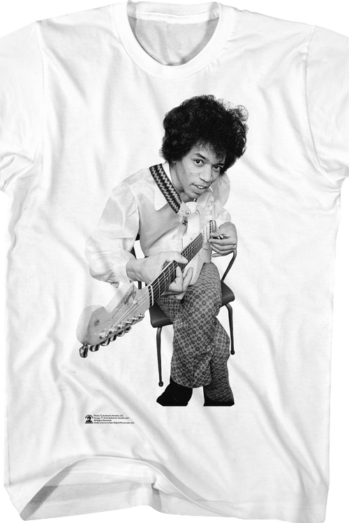 Black and White Jimi Hendrix T-Shirt