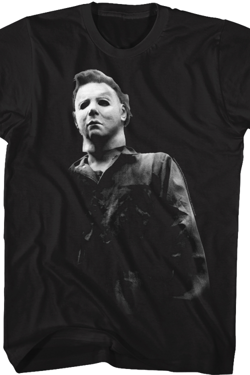 Black and White Michael Myers Halloween T-Shirt