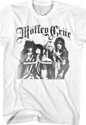 Black and White Motley Crue T-Shirt