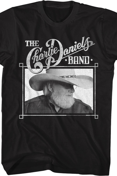 Black And White Photo Charlie Daniels Band T-Shirt