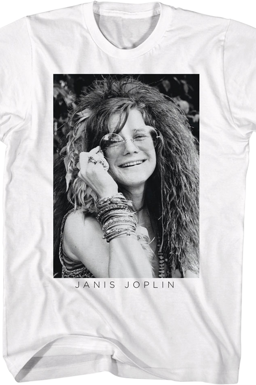 Black And White Photo Janis Joplin T-Shirt
